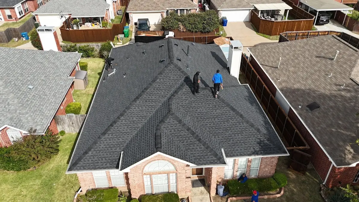 Slate & Tile Roof Repair work in progress on a Gilbert property
